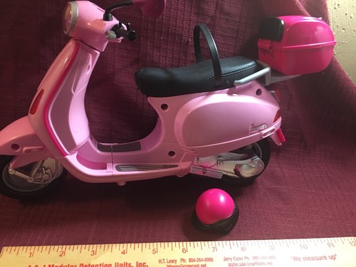 BARBIE Pink VESPER/Motor Scooter...has hindged storage and helmet!!