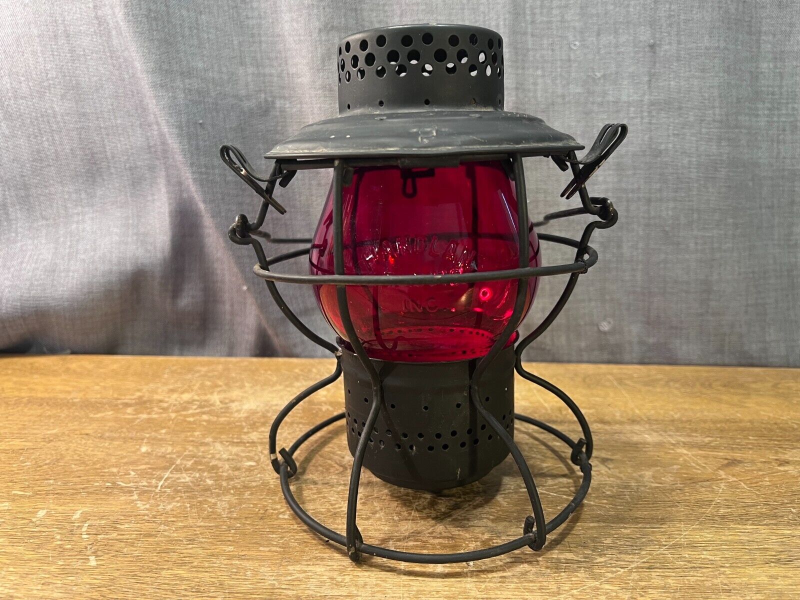 ビンテージランタン　HANDLAN Vintage HANDLAN St Louis Railroad Train Lantern 4 Way Color
