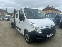 2018 Vauxhall Movano 2.3 CDTI H1 Crew Cab Tipper 130ps EURO 6 CHASSIS CAB Diesel