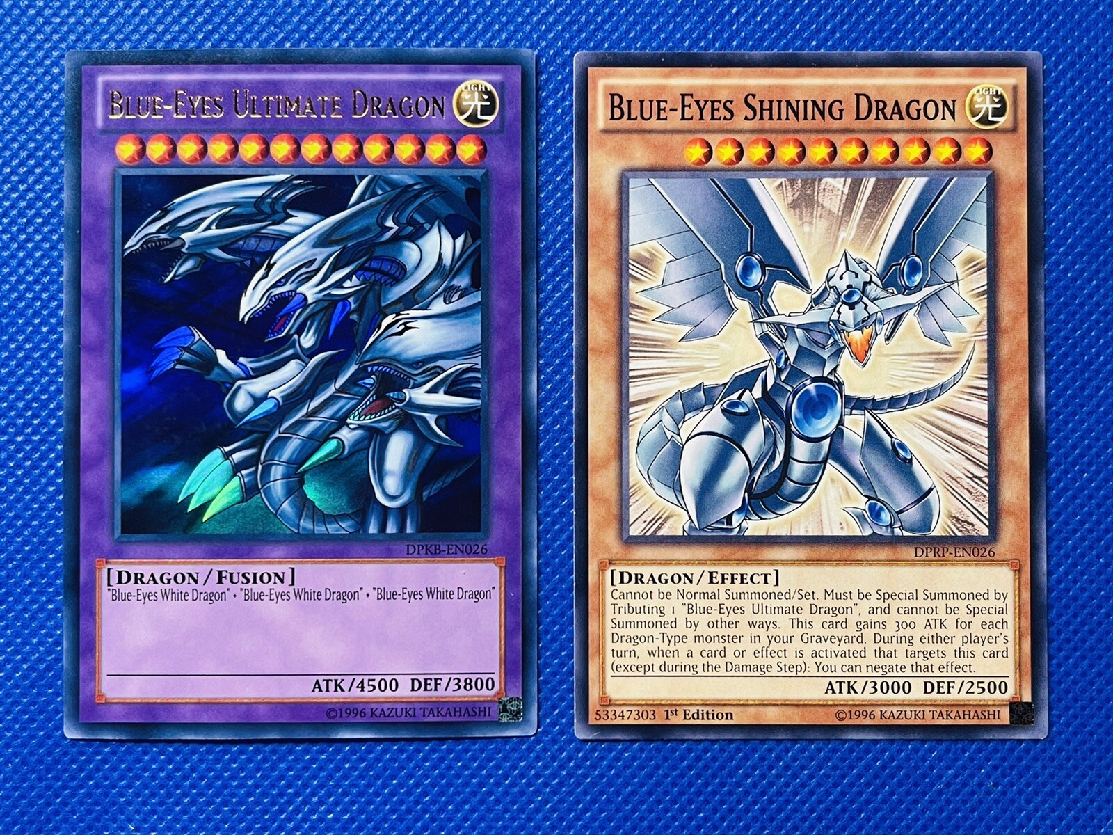 Yugioh Blue-Eyes Ultimate Dragon (Ultra Rare) + Blue-Eyes