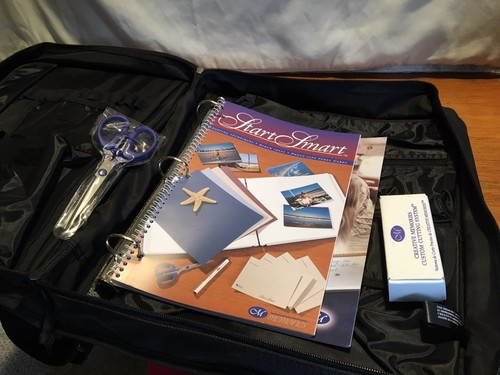 Creative Memories 12 x 12 Memory Mate 3 Ring Binder Tote/Storage Bag With Extras