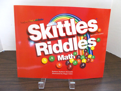 2000 ''Skittles Riddles Math'' Paperback Book By Barbara Barbieri McGrath