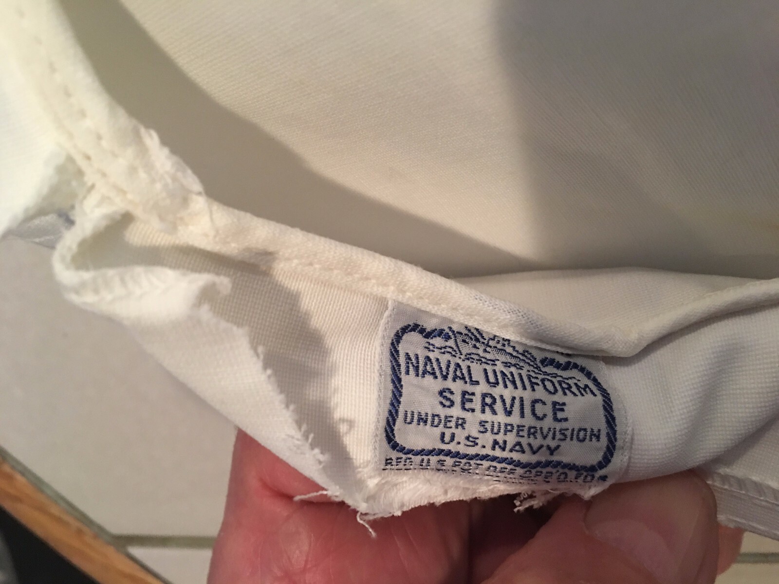 WW11 US NAVY OFFICER CAP COVERS ...MADE BY THE U.S.NAVY