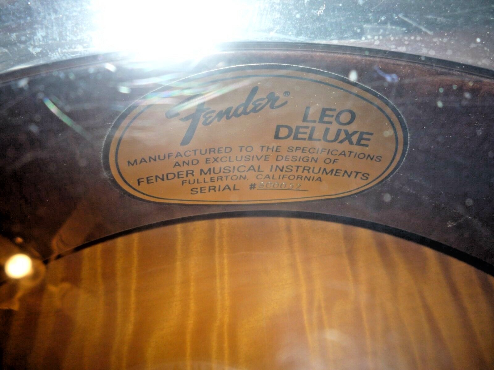 Vintage  Leo Fender Deluxe Sunburst 5-string Resonator Banjo