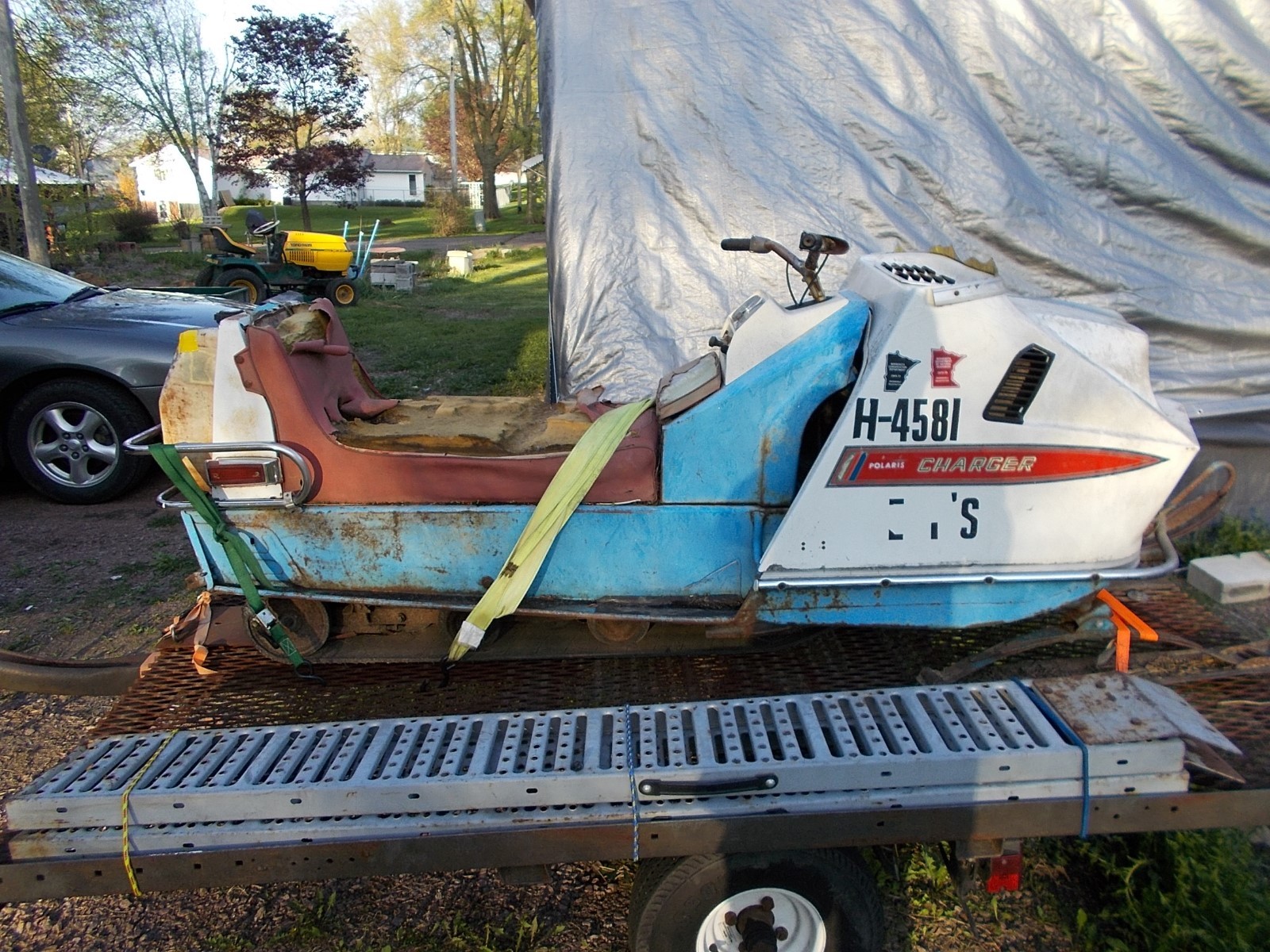 1969 Polaris Charger Snowmobile 601 Original Miles