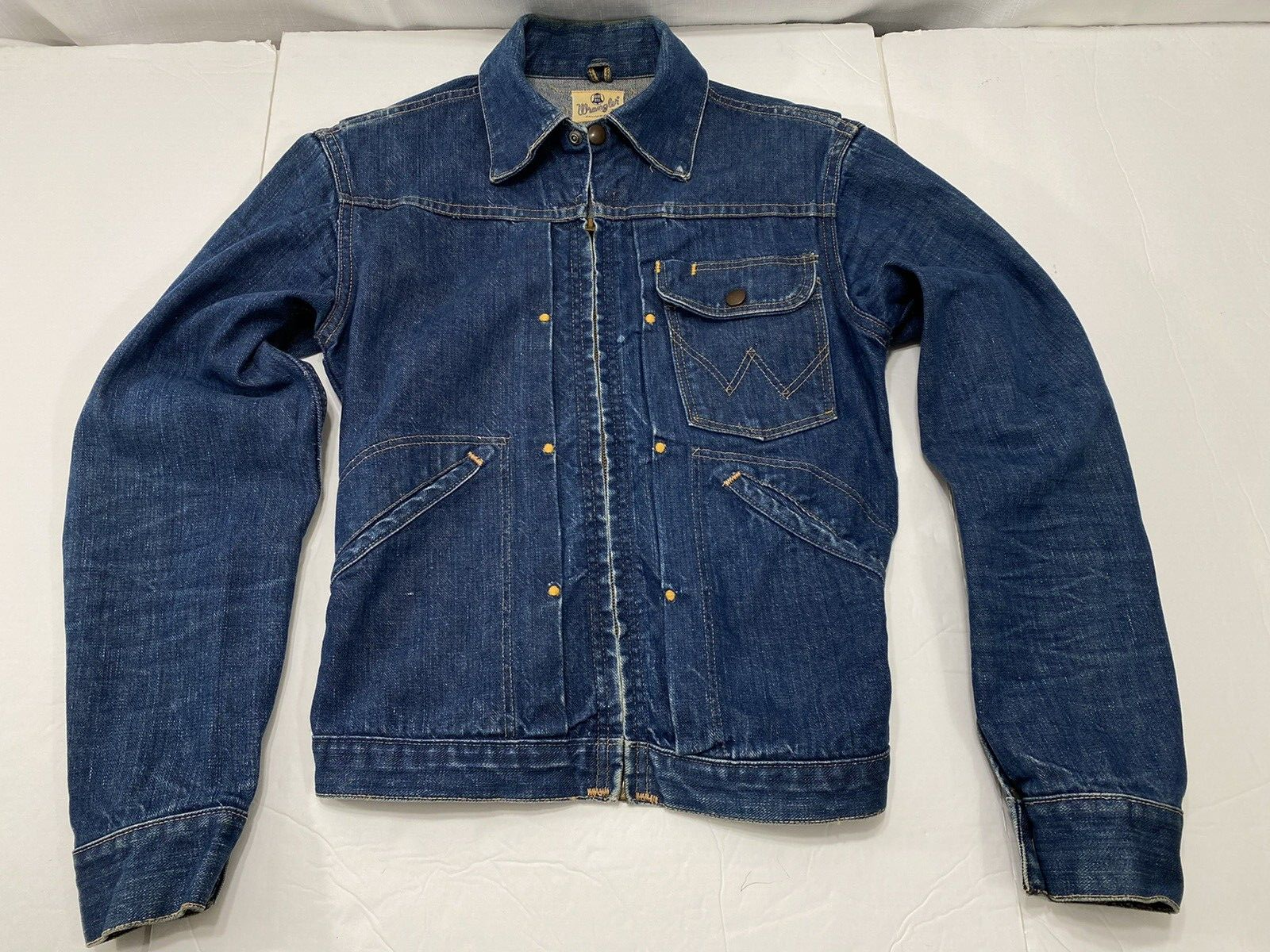 Vintage 60s Blue Bell Wrangler 11MJZ Denim Jacket Size 34 Selvedge Denim Vintage 60s Blue Bell Wrangler 11MJZ Denim Jacket Size 34 Selvedge Denim