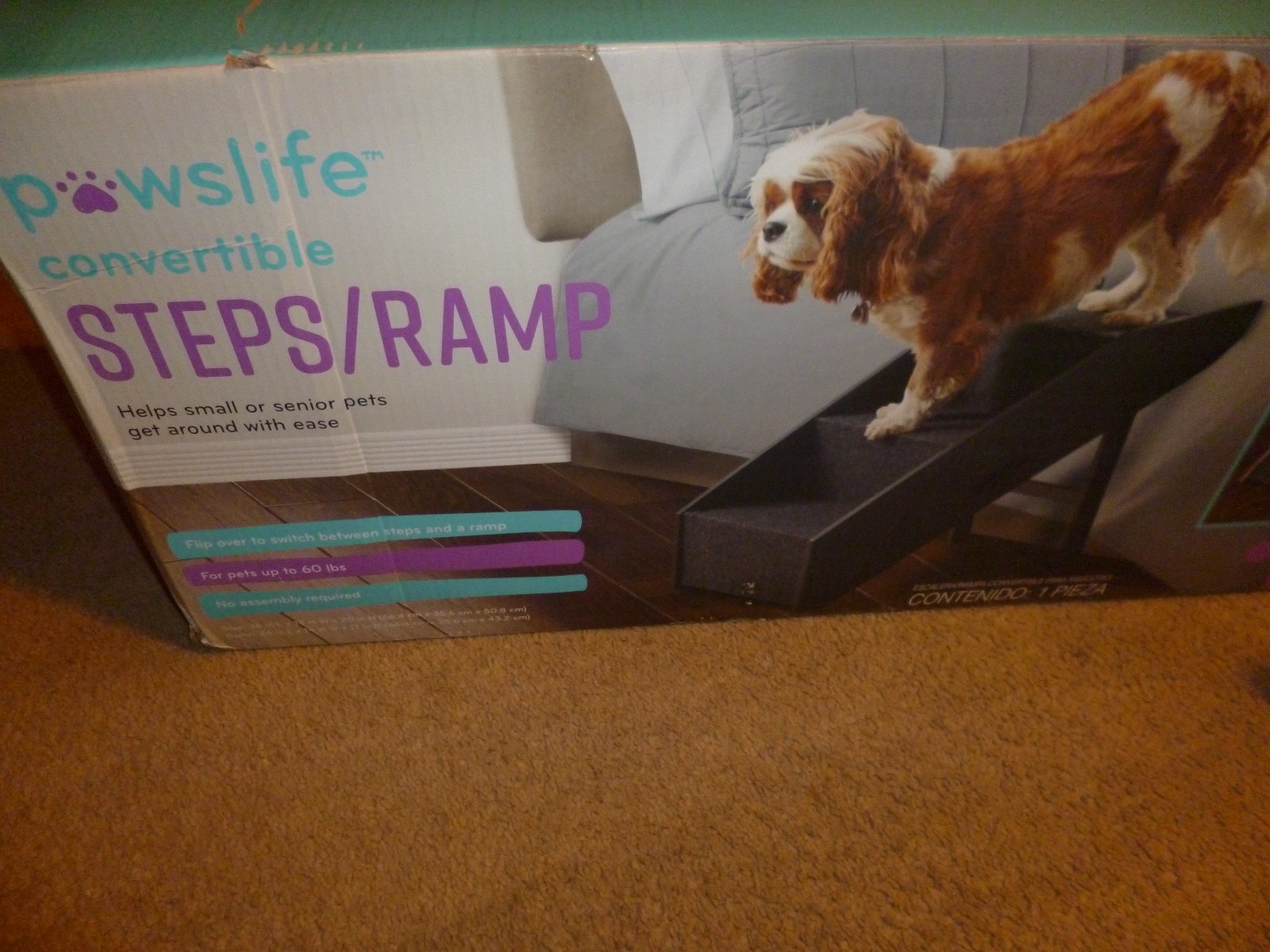 PAWSLIFE CONVERTIBLE STEP RAMP small damage