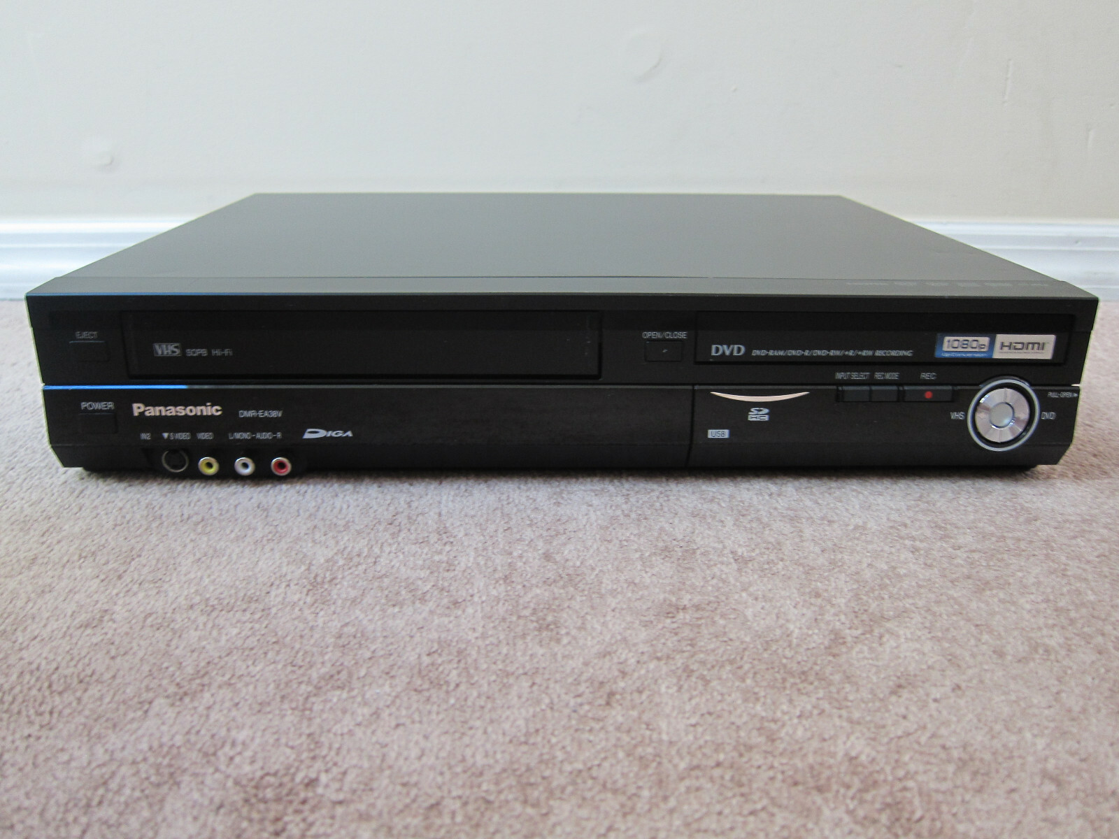 Panasonic DMR-EA38V DVD VCR combo Recorder with remote | eBay