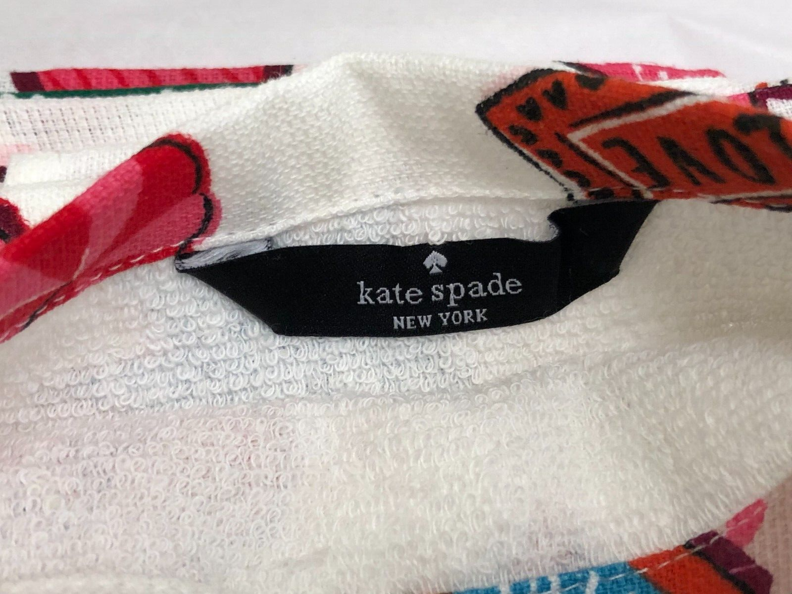 Kate Spade 2 pc Christmas Kitchen Dish Towels Candy Cane Love Heart Ornaments