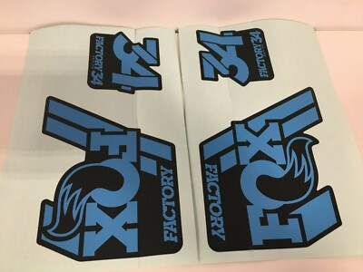 FOX 34 Factory Series Fork Blue Left & Right Decal Set 34mm Stickers 2925C