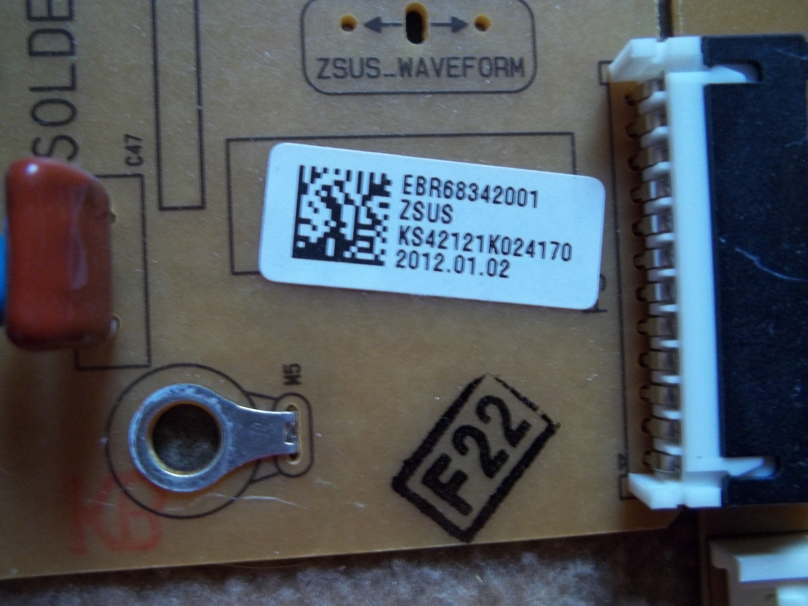 LG EBR68342001 (EAX62081002) ZSUS Board & BUFFER