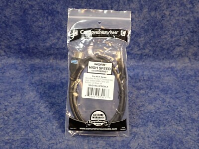 Comprehensive MHD18G-3PROBLK 3' MicroFlex High-Speed HDMI Cable w Ethernet (G64)