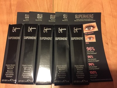 5x It Cosmetics Superhero Volumizing Mascara Super Black 0.17 fl...