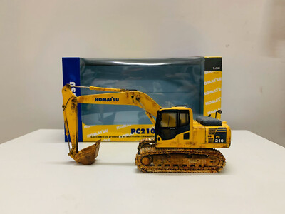 Komatsu PC210 Excavator Muddy Version 1:50 Scale Die-Cast Model New in Box