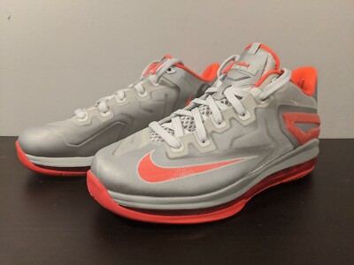 Nike Lebron 11 XI Youth Kids Athletic Shoes Light Base Grey Crimson 644534 002 eBay