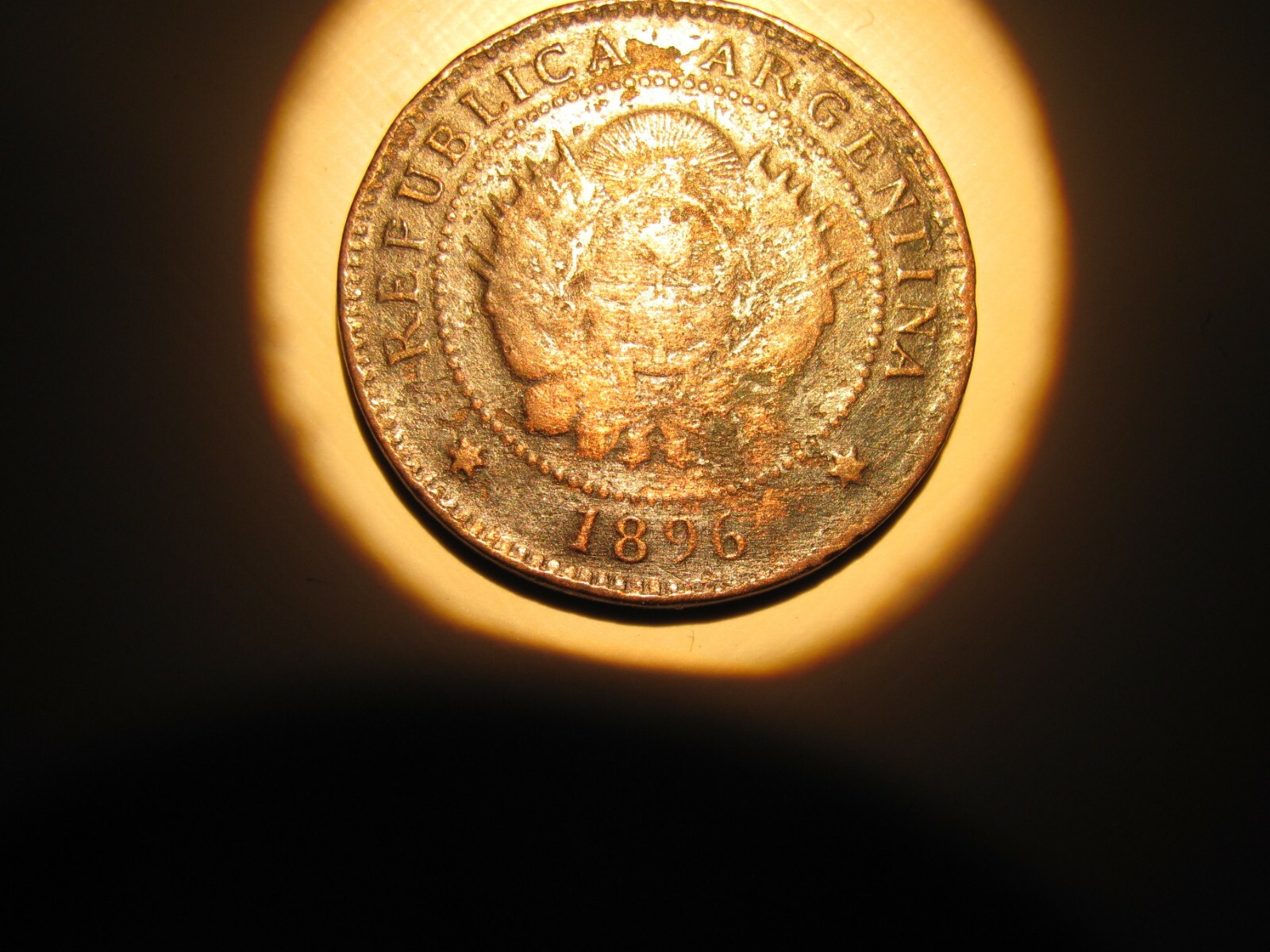 ARGENTINA 1882-1896 Un Centavos Set, 14 different dates, circulated grade