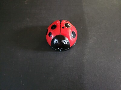 Red Black Ladybug Kitchen Timer 60 Minute Long Ringing Timer