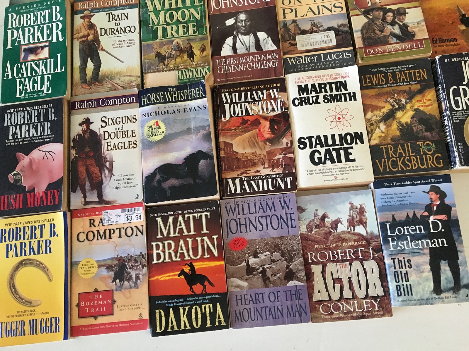 27 VINTAGE WESTERN PAPERBACK BOOKS