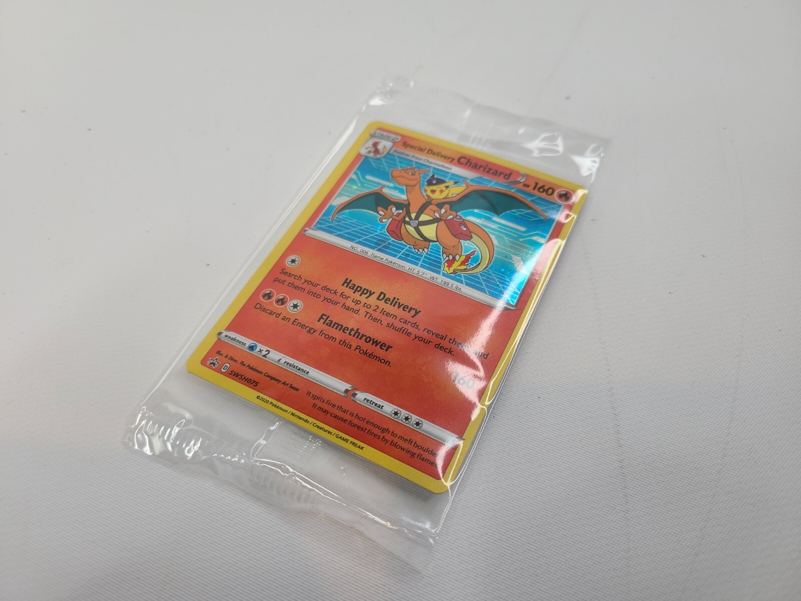 Special Delivery Charizard Promo Card SWSH075 Pokemon Center