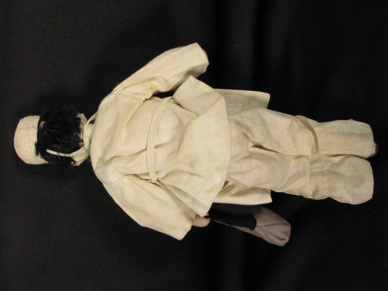 Vintage Klumpe Roldan Felt Doll Doctor with Bag and Stethoscope 1950's