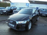 AUDI Q3 SE TDI QUATTRO 2016 65reg BLACK MANUAL 4WD VGC COMES SERVICED DEC 25 MOT