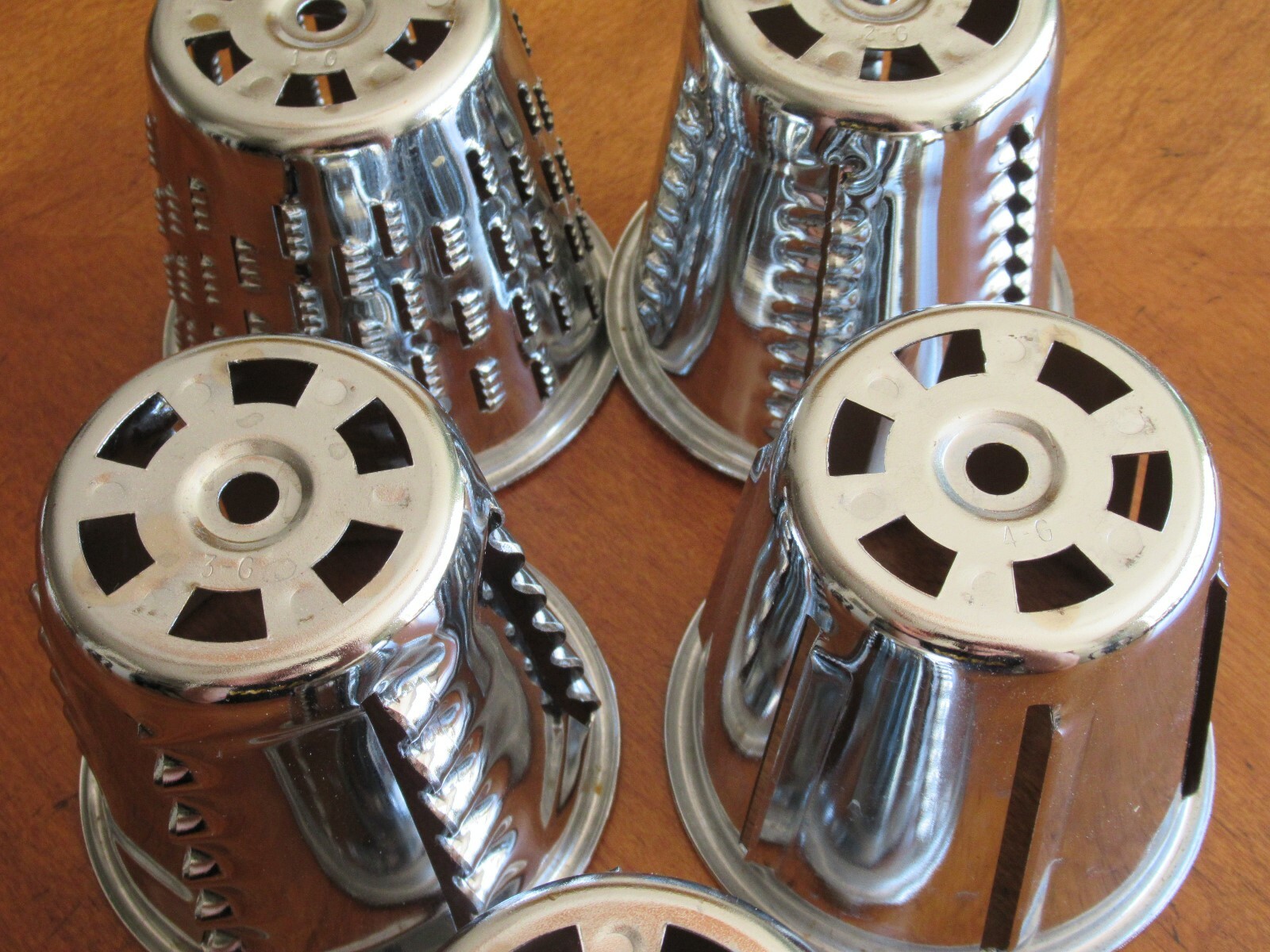 5 Cones For Saladmaster King Kutter Manual Food Processor Replacement Part 1G-5G