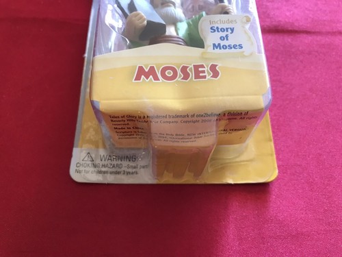 Tales of Glory Moses Action Figure with Story of Moses Bible NEW