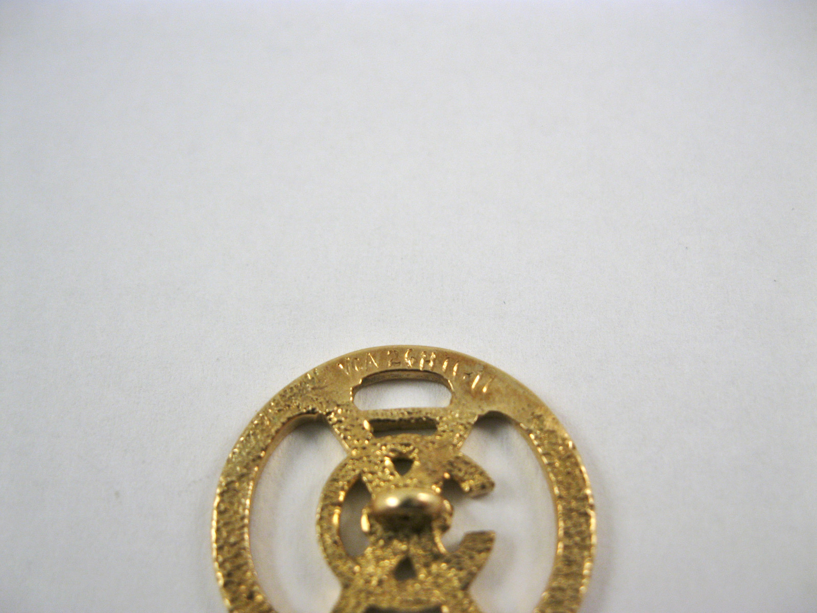 Vintage Van Cleef & Arpels VCA Logo 18k Gold Blazer Jacket Buttons