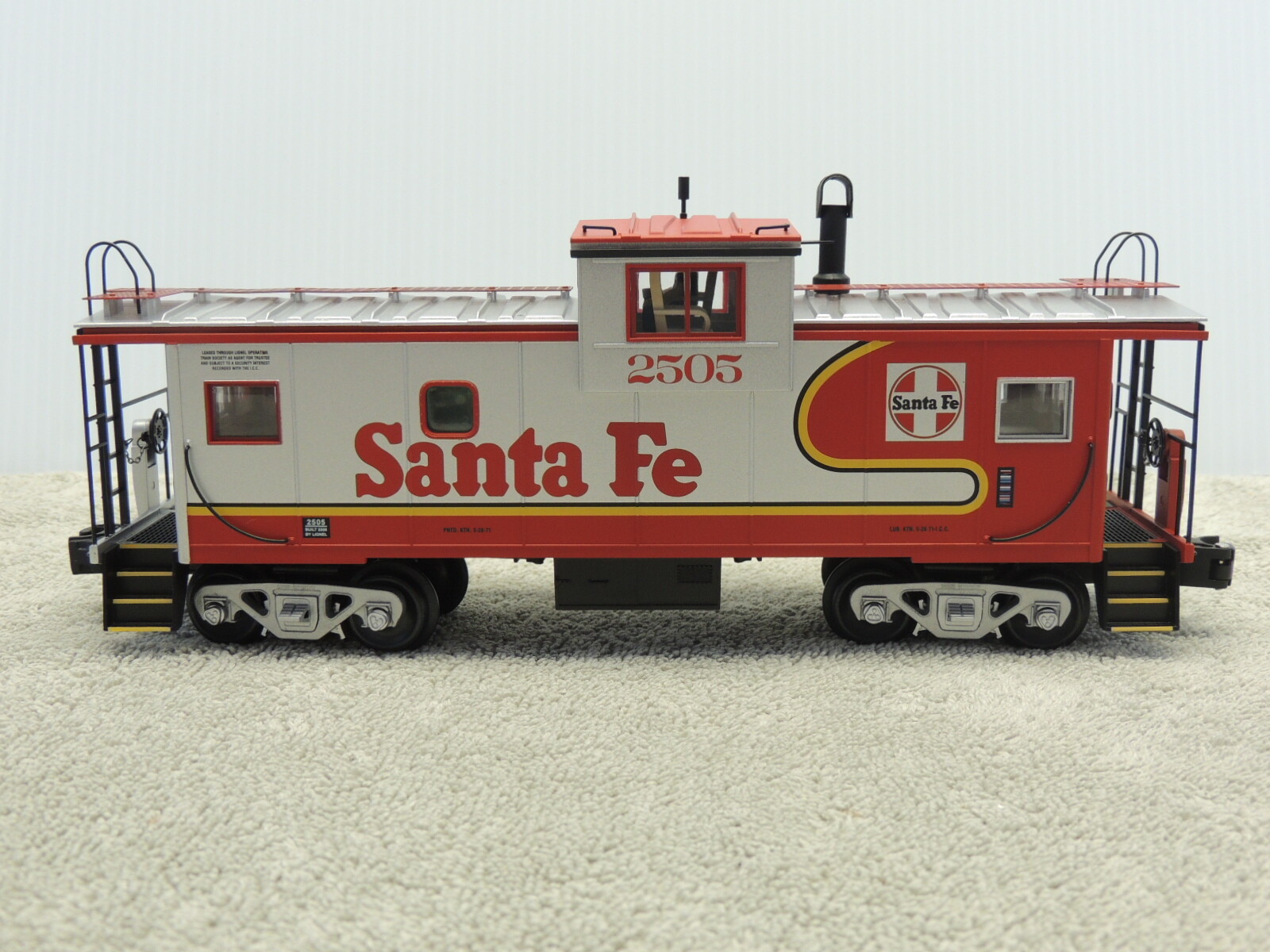 Lionel 6-52382 LOTS Santa Fe Warbonnet Extended Vision Caboose
