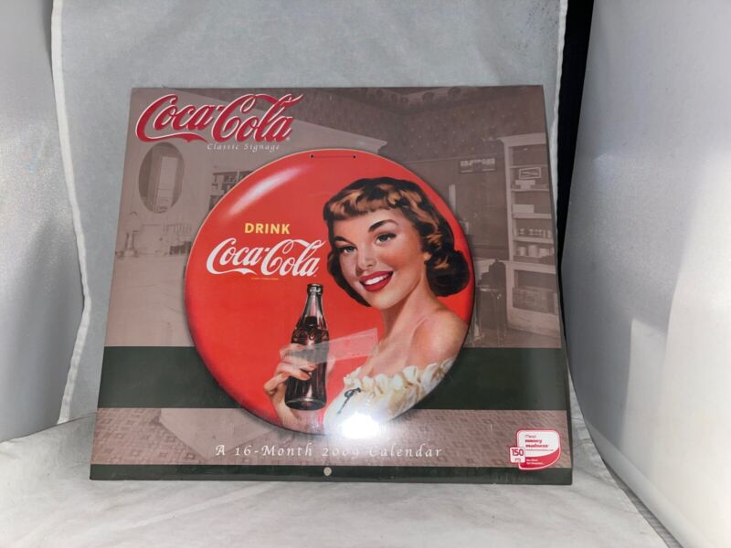 2009 Coca-Cola Coke Classic Signage 16 Month Mead Calendar-NRFP