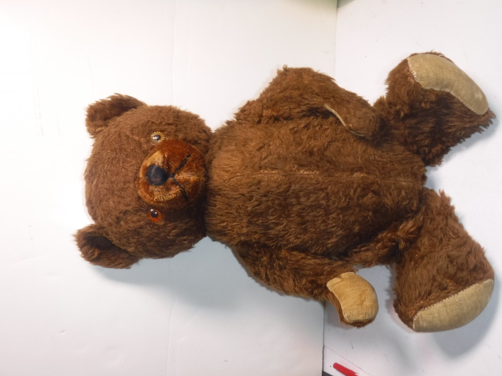 1930 アンティーク　Knickerbocker テディベア 20” ANTIQUE 1930s, 40s KNICKERBOCKER BROWN TEDDY BEAR WITH