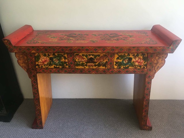 Unique handpainted antique Chinese wooden alter table from ...