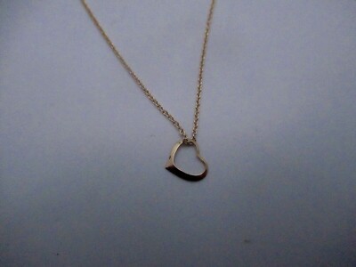 14Kt. Yellow Gold Floating Heart Pendant
