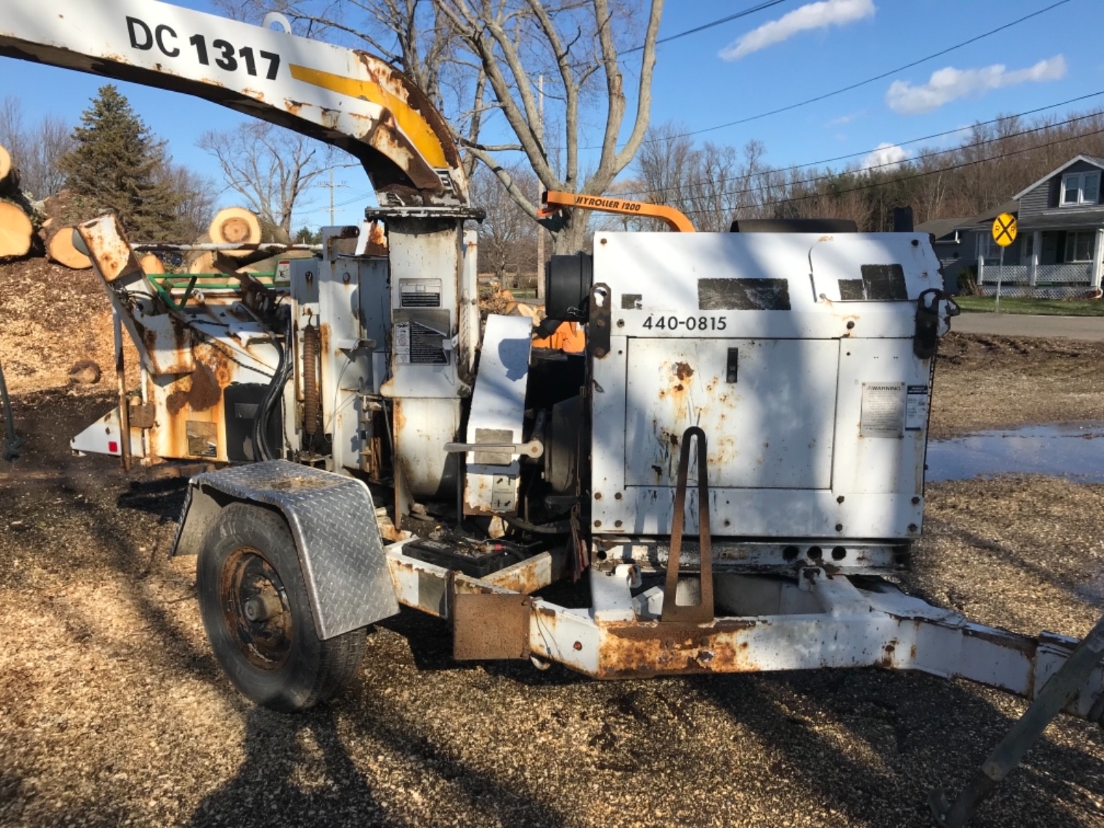 2010 altec brush chipper kubota diesel