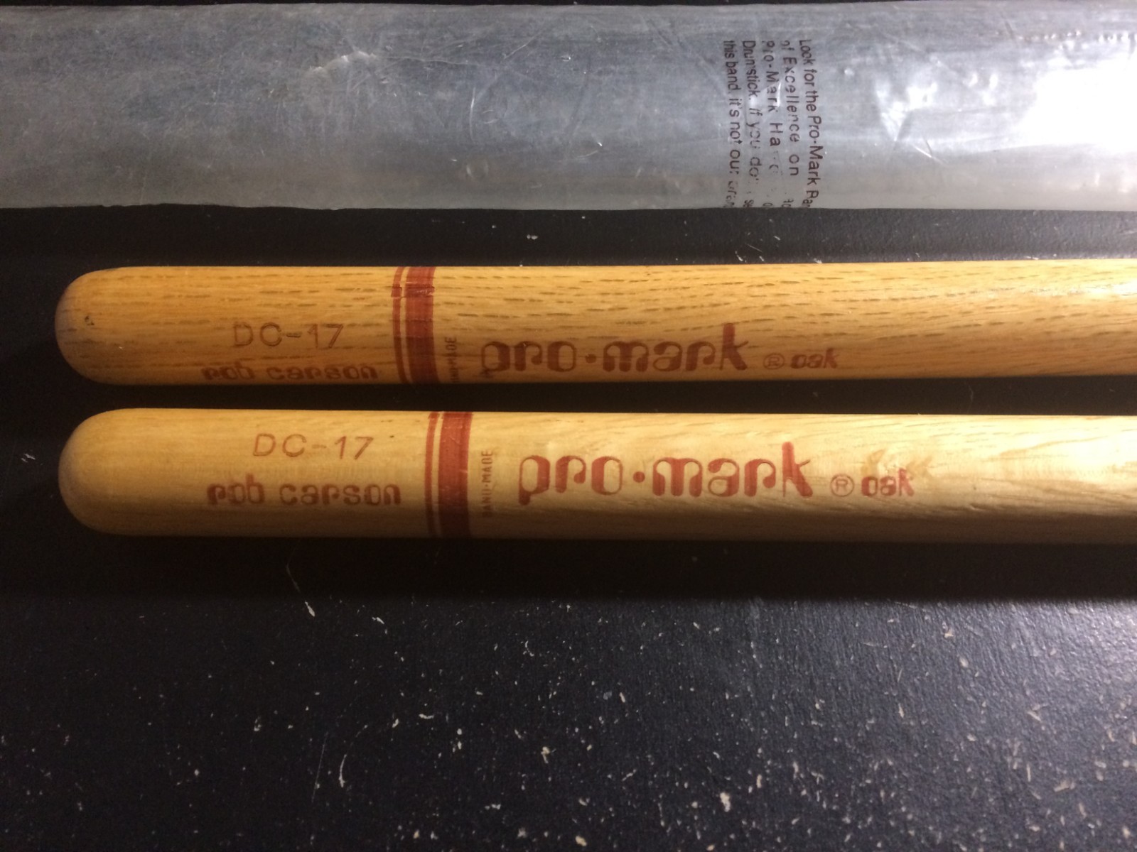 Vintage Promark Handmade Drumsticks DC 17 Oak Rob Carson Drum Sticks New