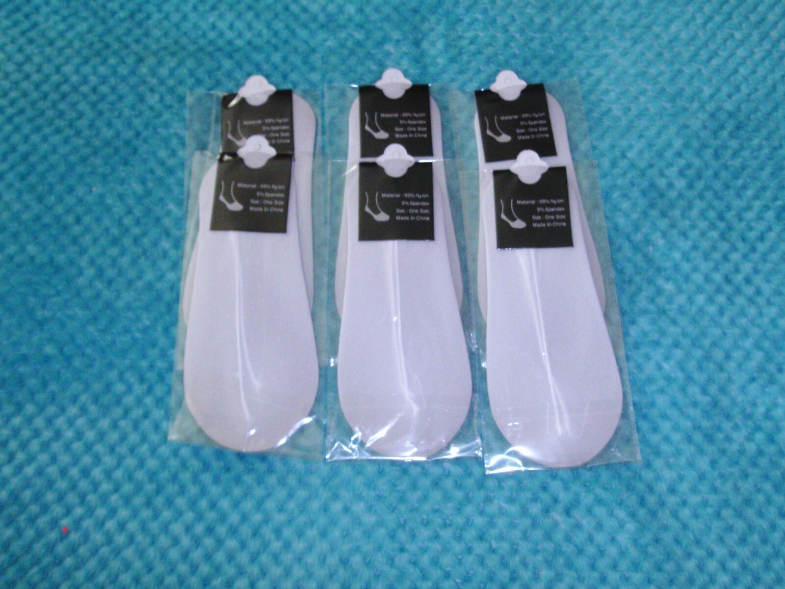 Invisible Low Cut Socks 6 Pair One Size Fits Most Teens & Adults -  Lightweight
