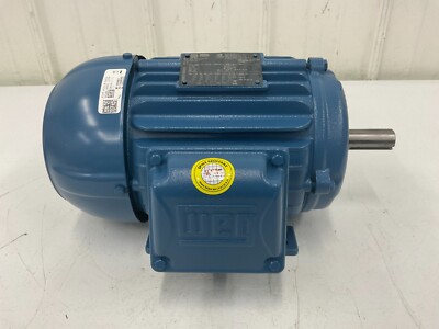 WEG 00218ET3E145T-W22 GP Motor,2 HP,1,755 RPM,230/460V AC,145T 6AJA4