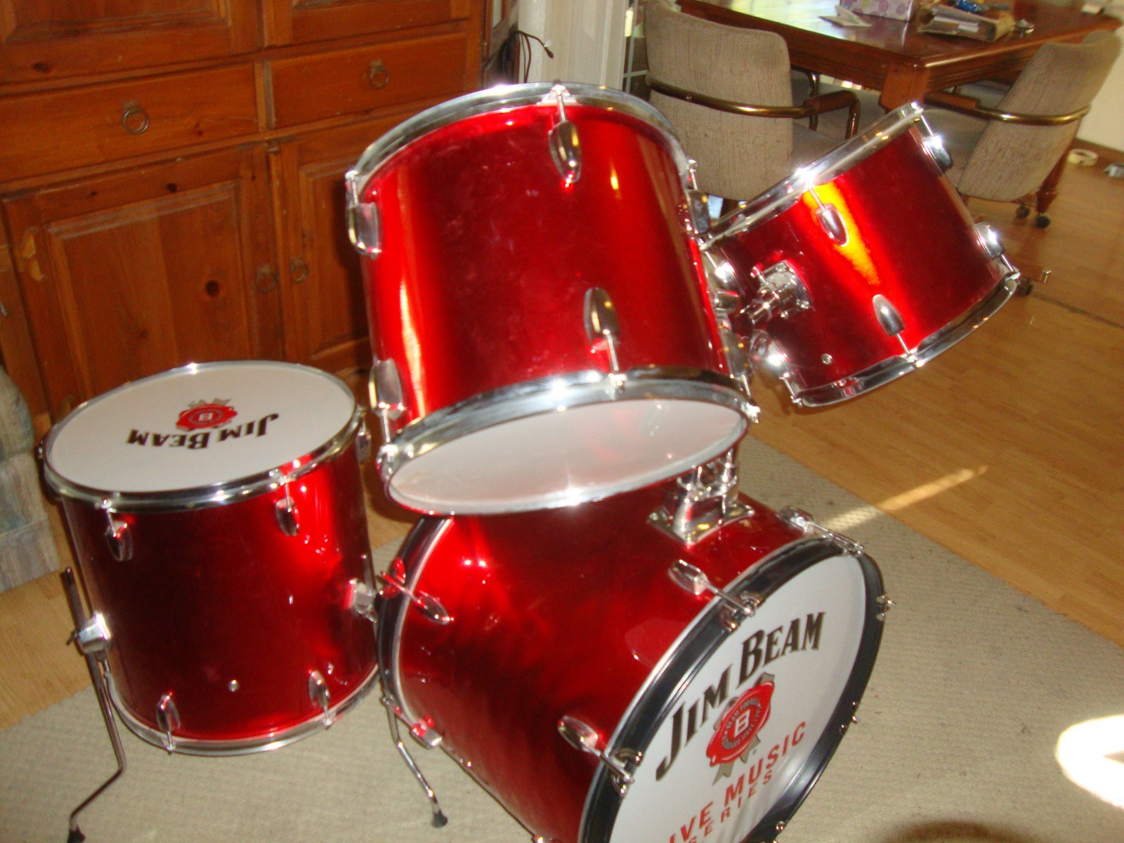 JIM BEAM 5 PIECE DRUM SET
