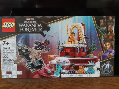 LEGO Marvel Black Panther Wakanda Forever King Namor's Throne Room 76213 Ages 7+