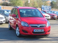 2013 Vauxhall Zafira 1.8i [120] Exclusiv 5dr 7 Seater Red Manual MPV Petrol Manu