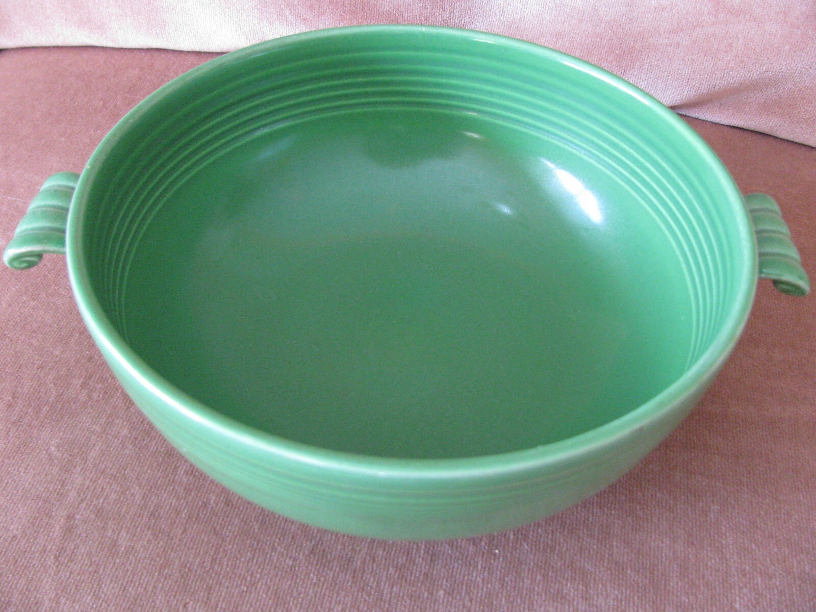 FIESTAWARE MEDIUM GREEN CASSEROLE DISH NO LID VINTAGE