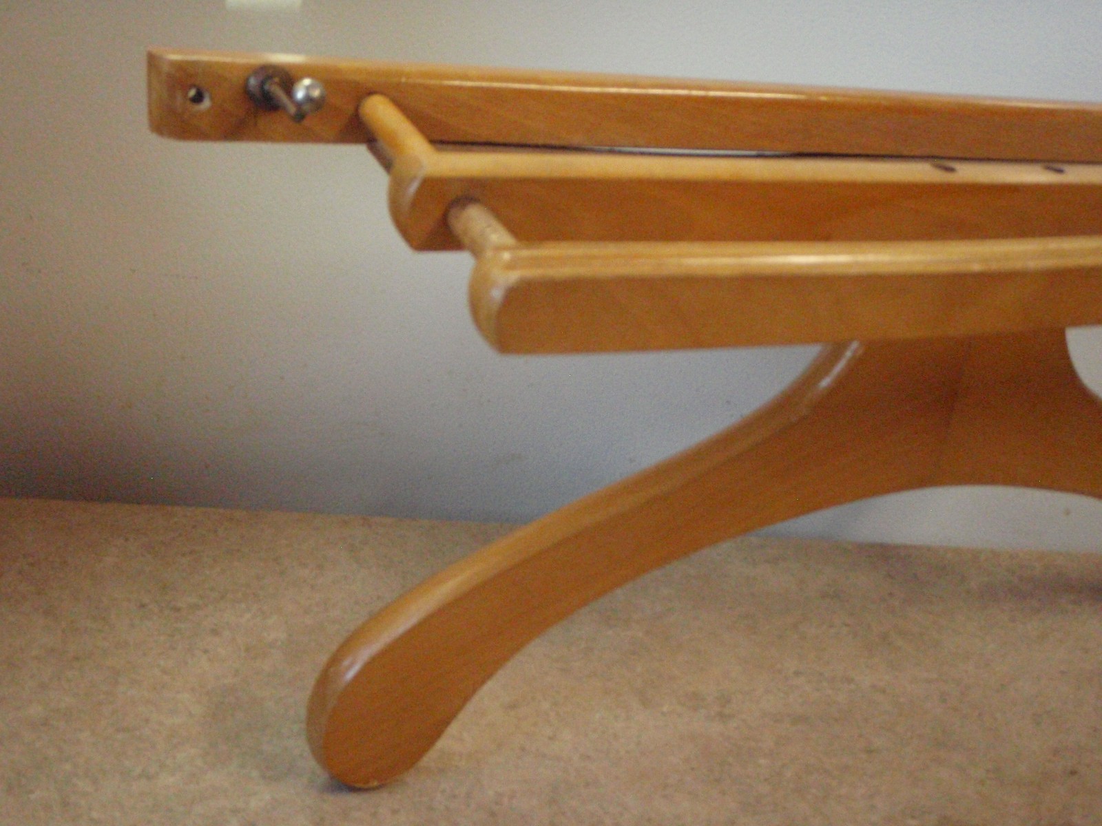 Vintage Valet Butler Italy Wardrobe RARE Closet Wall Mount Coat Hanger w/ Shelf