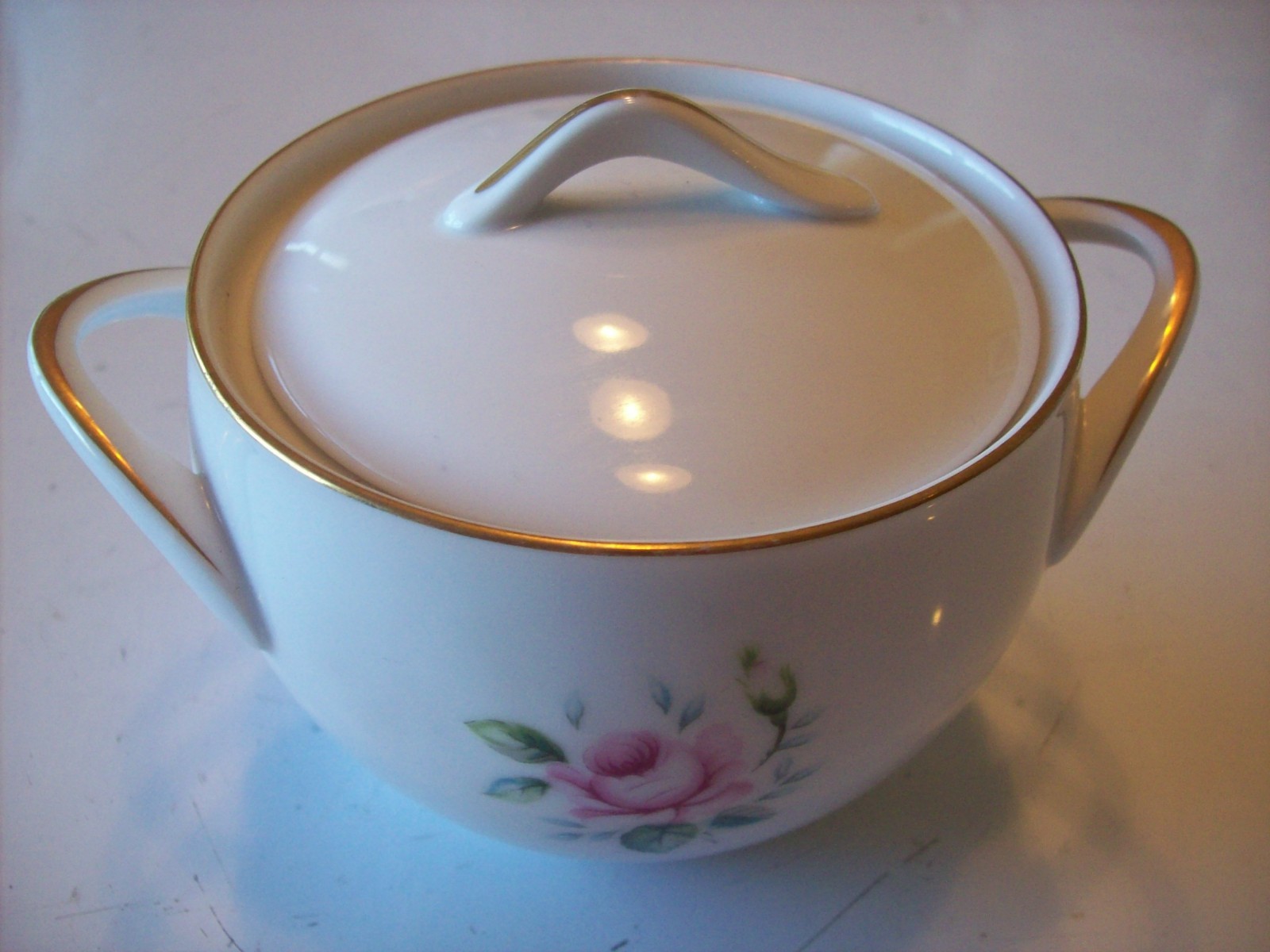 Style House Miniver Lid ONLY for Sugar Bowl Pink Rose Dish Fine China @ cLOSeT