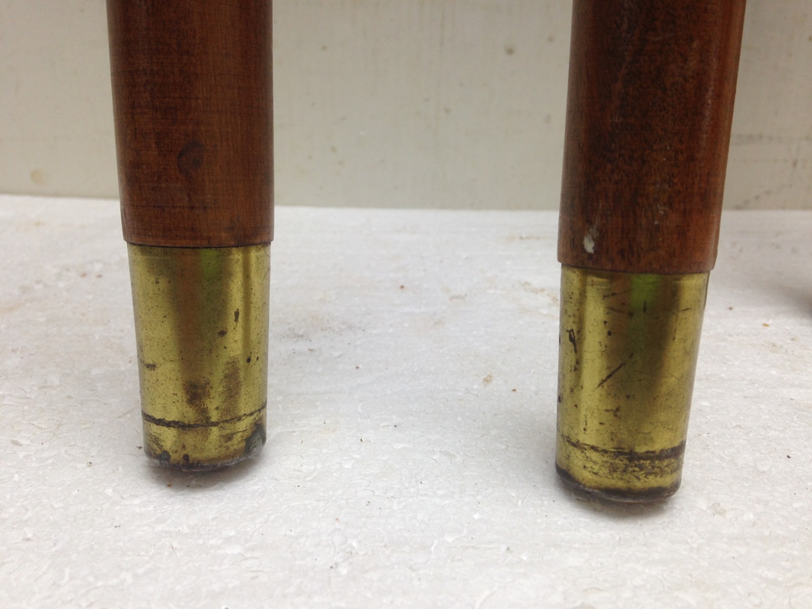 Vintage Set 4 Legs Turned Spindle Wood Mid-Century Modern 29 1/4