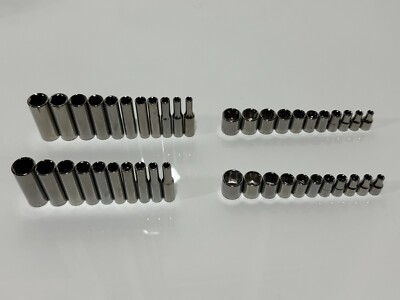 NEW Craftsman Tools USA 43pc 1/4  Drive Metric & SAE Deep & Shallow Socket Set