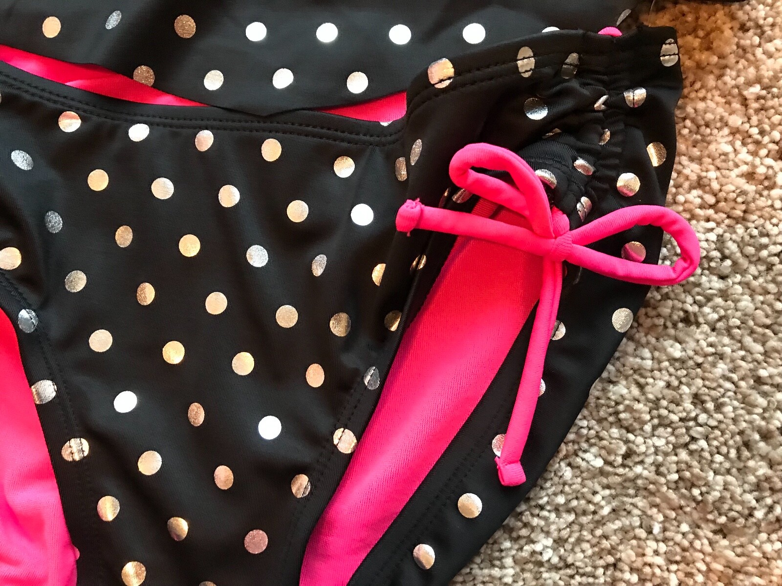 New Justice girl's 2 piece tankini bathingsuit, swimsuit size 12