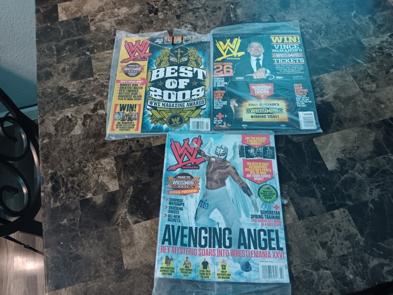WWE WRESTLING 2010's lot of 3 magazines NEW