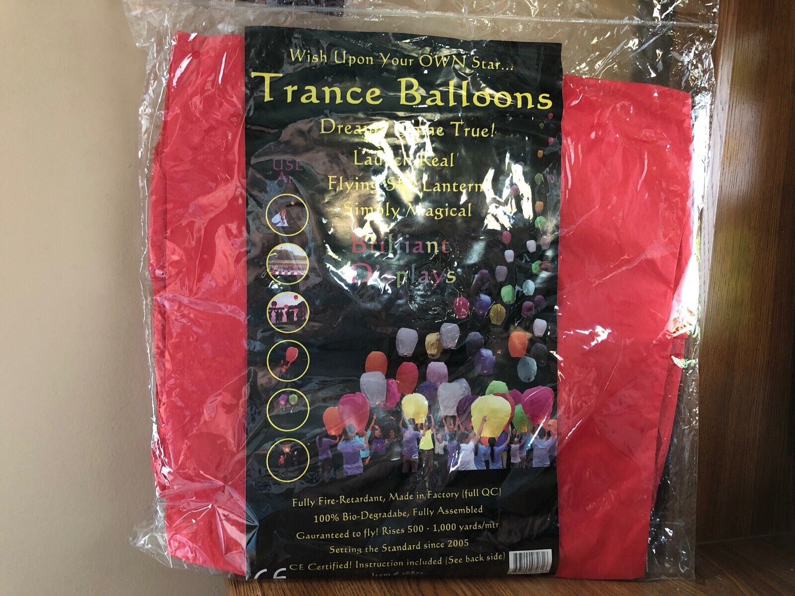 Trance Balloons Paper Air Propel Lanterns Assorted Colors