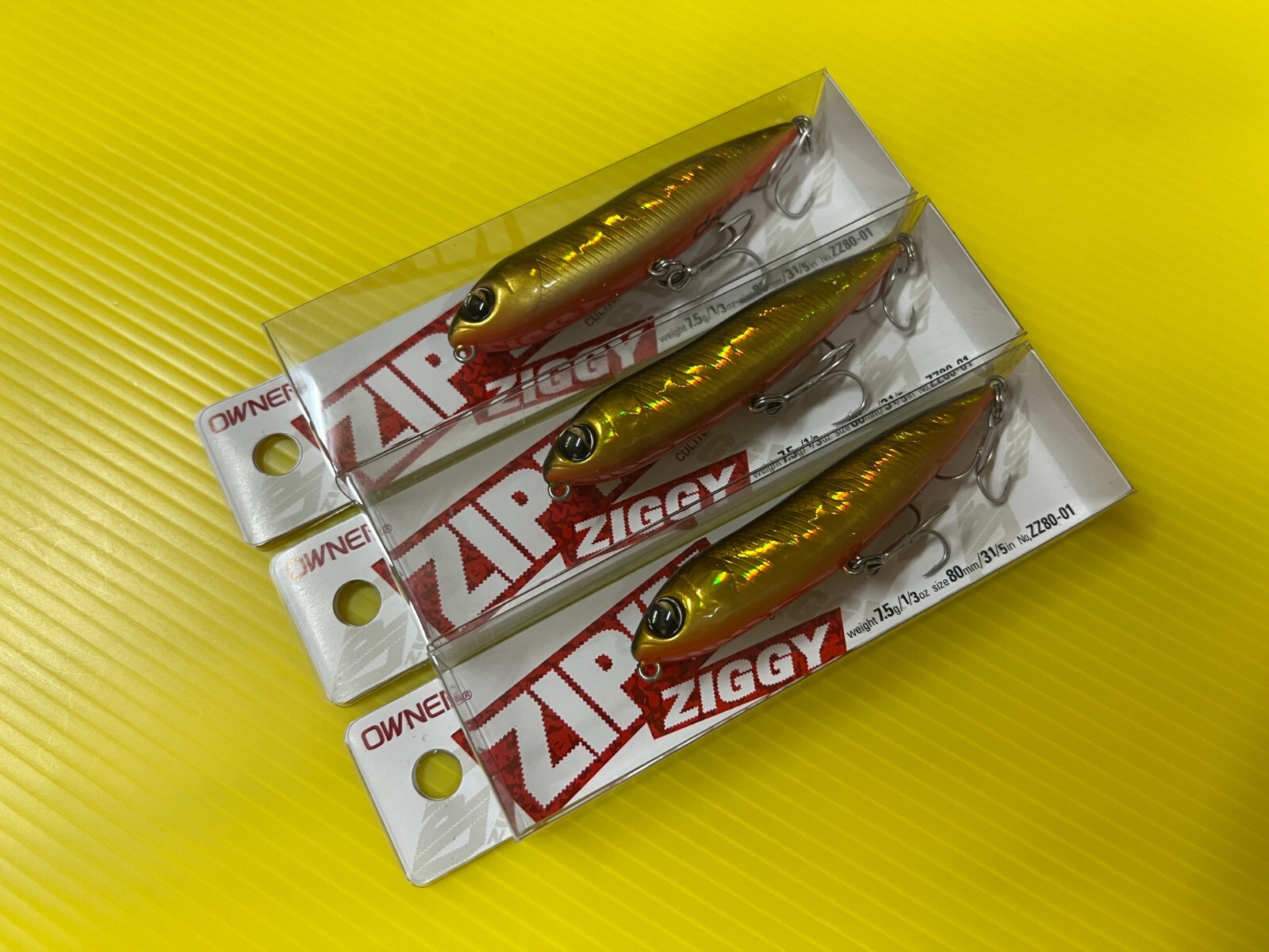 tritri&coページ Three Owner Cultiva Zip N Ziggy ZZ80-01 Gold Shad Japan