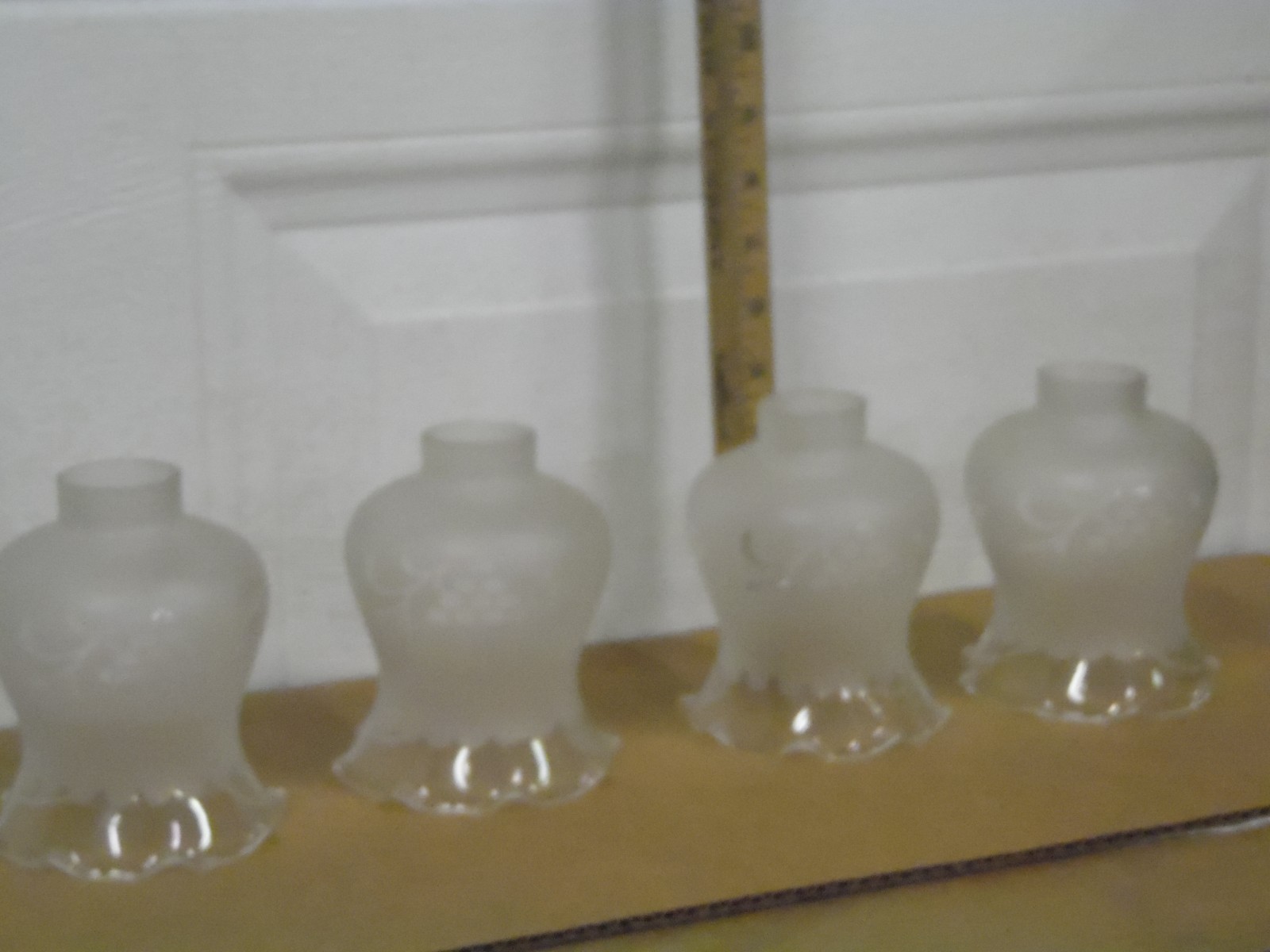 Light Bulb Covers Shades Globes Candles  Glass  Vintage Set Of 4